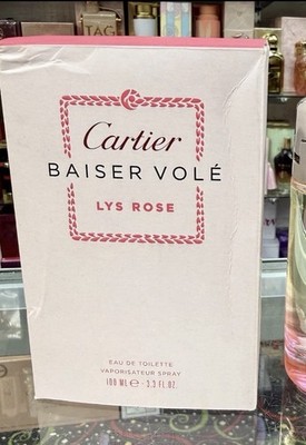 Cartier BAISER VOLE Lys Rose EDT 3.3 oz 100ml - NEW WITH BOX