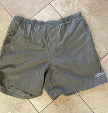 Columbia PFG Shorts Men Medium Military Green Omnishade Fishing Nylon Lined