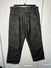 Southpole Charcoal Relaxed Y2K Vintage Baggy Skater Jeans Men's Size 36 x 32