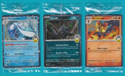 Alle 3 versiegelten What's Your Favorite gestempelten Store Promos für Pitch Black Masterset