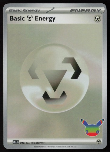 Pokemon TCG Basic Metal Energy (30th Celebration) 016 MEE: Holo Pack Fresh - NM