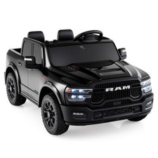 2 Seater 24V Ride on Toy for Big Kids Licensed Ram Truck with Remote and Music-B