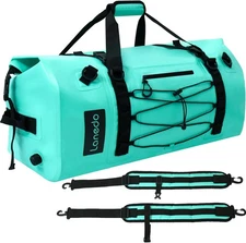 80L Dry Bag Large Waterproof Roll-Top Heavy Duty Fishing Duffel LAKE BLUE 
