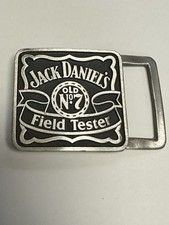Jack Daniels Field Tester Old No. 7 Distillery Vintage Pewter Belt Buckle