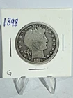 1898 Barber Half Dollar with Good Details