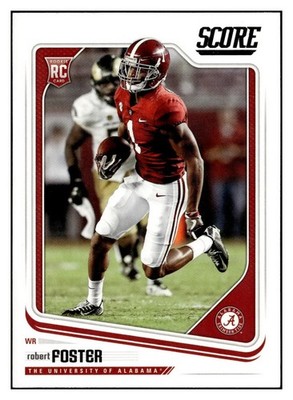 2018 Score - Rookies Robert Foster #417 Red (RC Rookie NFL Football Card)