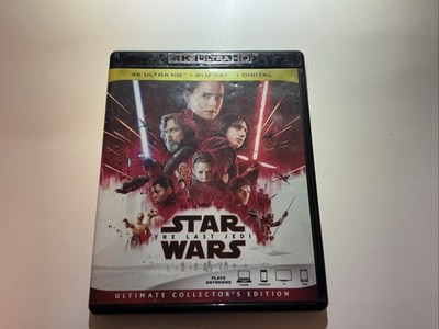 Star Wars: Episode VIII: the Last Jedi (4K,Ultra HD 2017) W/Slipcover No Digital