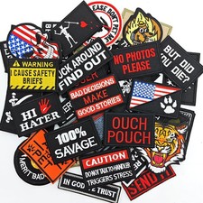 20 Funny Tactical Morale Patches for Caps, Backpacks, Vests, and Uniforms