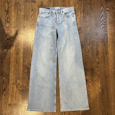 RE/DONE - Mid rise wide leg jeans - 26 - Light Blue Mid 90s