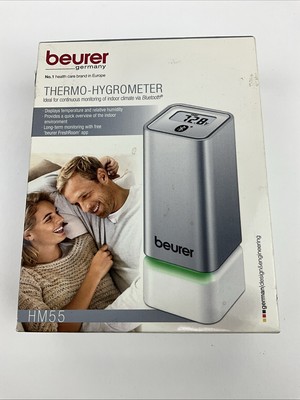 Beurer Bluetooth Indoor Climate Monitor HM55 Thermo Hygrometer Silver