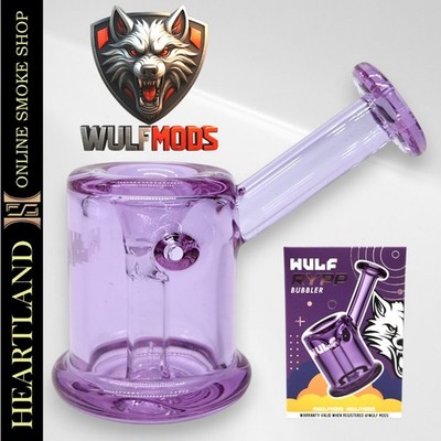 WULF Small Bubbler Mini Bong High Quality Thick BOROSILICATE Glass Water Pipe