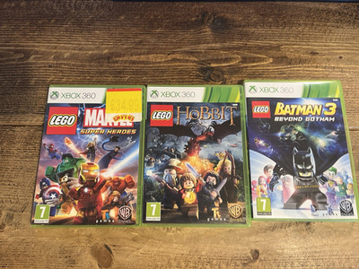 Lego Der Hobbit, Batman 3 Jenseits von Gotham & Marvel Super Heroes 3 Spiele Konvolut