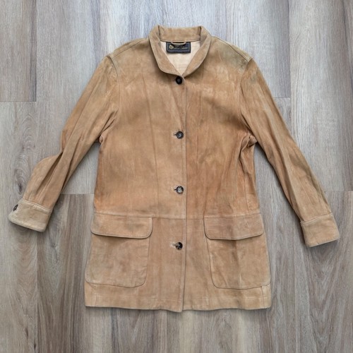 Loro Piana, Loro Piana roadster Vintage Tan Suede Leather Field Jacket Made in Italy 42