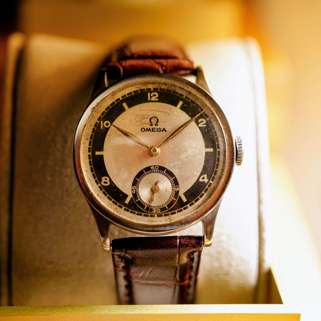 Omega Seamaster 1930s Hand Wind Blue Dial Antique 39mm Used From