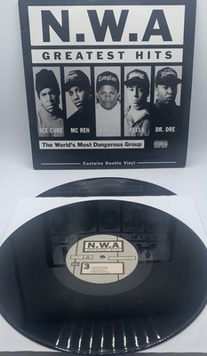 NWA Greatest Hits Vinyl Dr. Dre Eazy-E Ice Cube 2xLP 1980s Rap READ* VG TESTED**