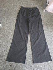 Ladies Black Flared Trousers Size 12 Excellent Condition From Prettylittlething