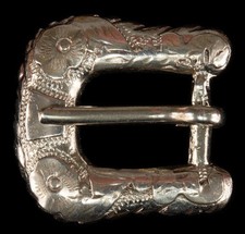 Sterling Silver Belt Buckle Western Mexico 26.4 Grams Vintage
