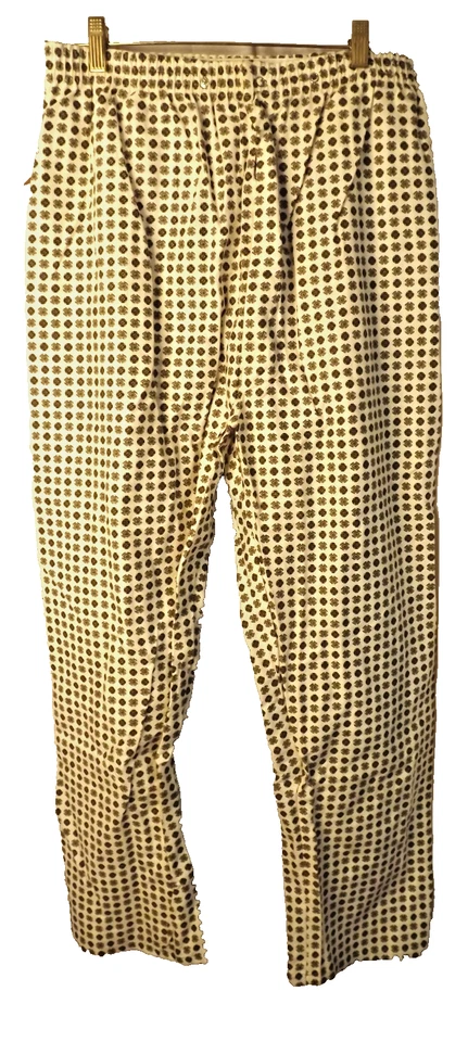 Conjunto de pijama Van Heusen colección clásica pantalones a presión camisa con botones estampado para hombre talla M Foto 3 de 4