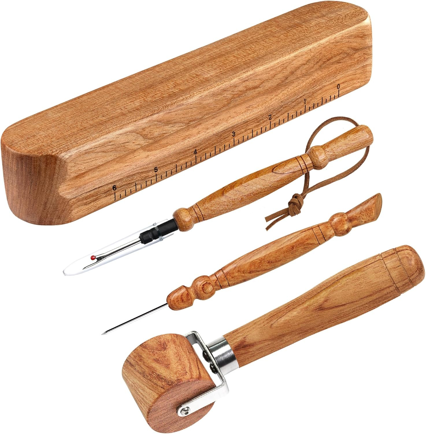 Kit de herramientas de madera para costura prensatelas rodillo y desposedor hágalo usted mismo