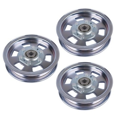 3Pcs Flat Idler Deck Pulleys for Bad Boy ZT 48'' 50'' 60'' MZ 48'' 54'' Deck Models