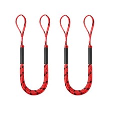 Boat Bungee Dock Lines 2 Pcs 4 Foot Marine Mooring Ropes Stretch to 6 Feet