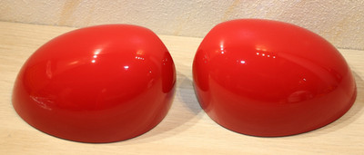 2x Original Mini Abdeckung Außenspiegel Spiegelkappe Chilli Red Rechts + LINKS