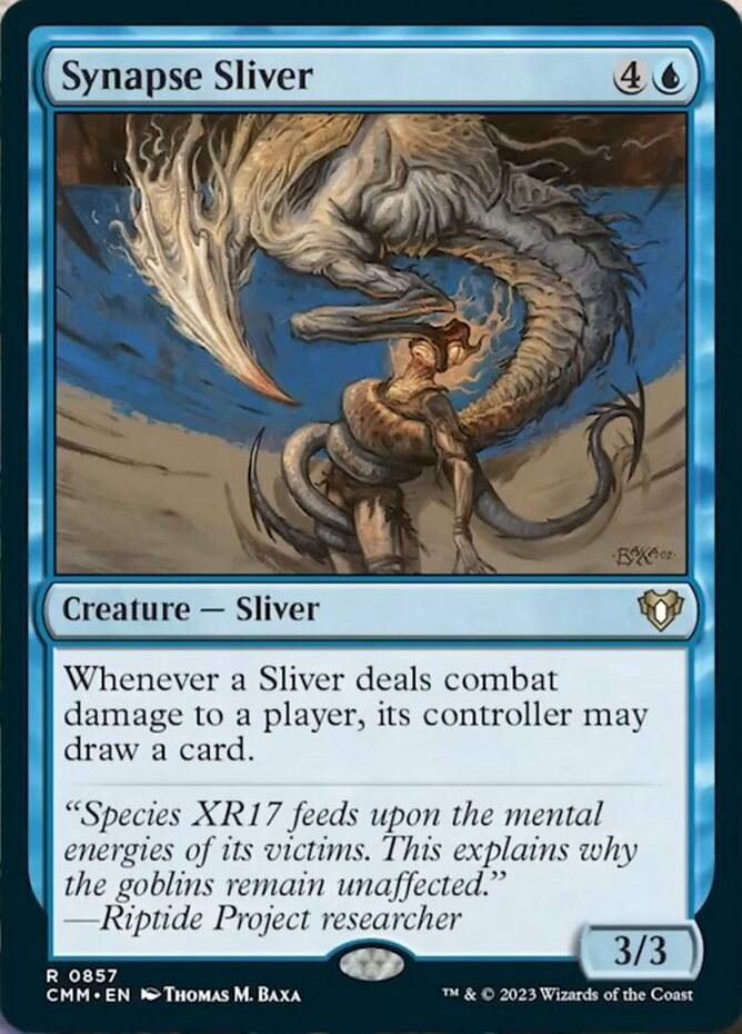 Mint/Near-Mint, English - 1 x MTG Synapse Sliver Commander Masters