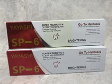 2 Pack! Yayashi SP-6 Probiotic Whitening Toothpaste Oral Health 120g- New!