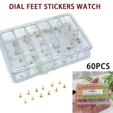 60pcs Dial Feet Stickers Watch Movement Repairment Spare Parts Watchmaker Tool