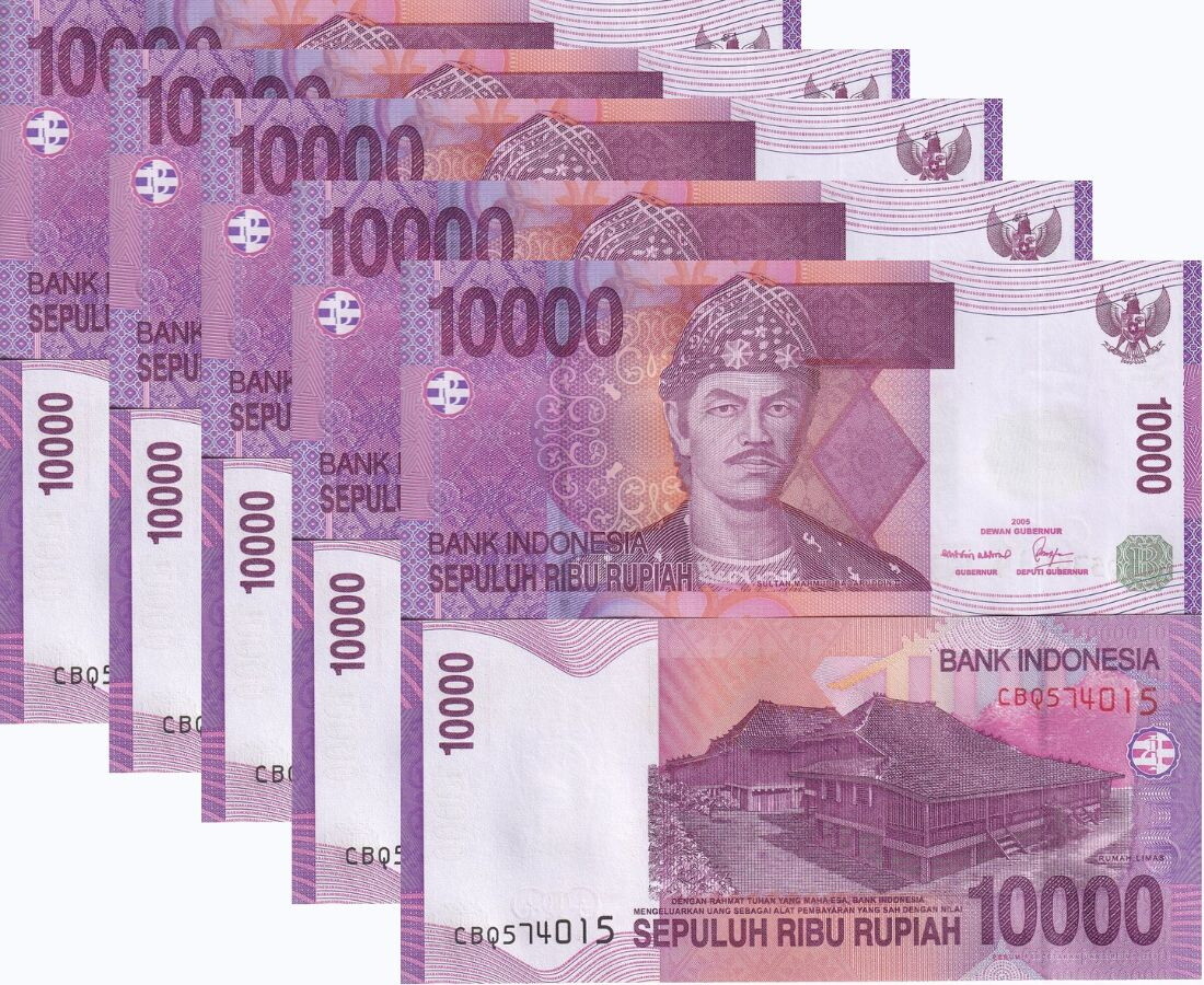 Indonesia 10000 Rupiah 2005/Mixed Years P 143 UNC LOT 5 PCS | eBay Australia