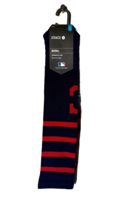Stance Baseball Diamond Pro Cleveland Indians Over The Calf  Socks In Men s 9-13