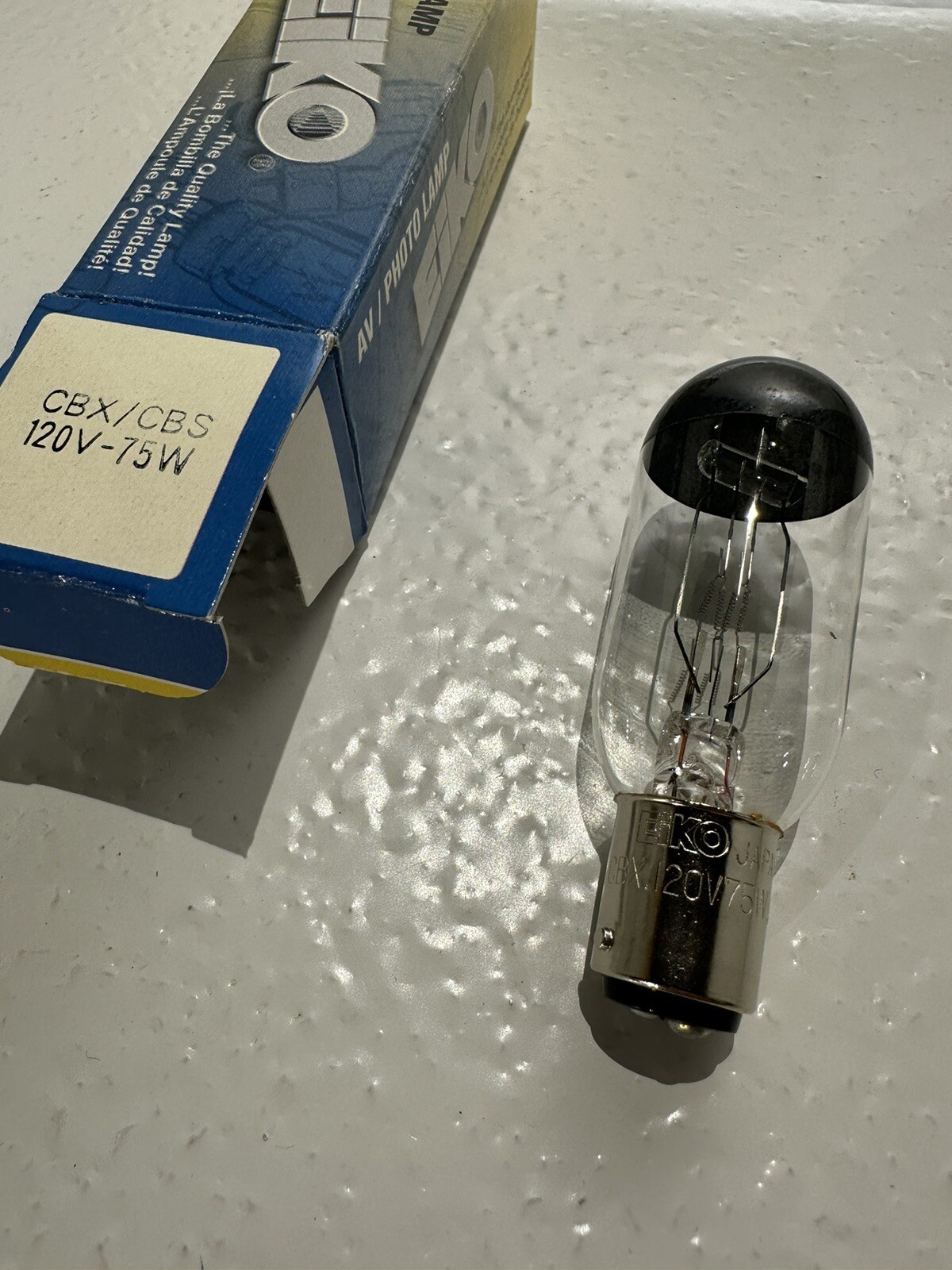 CBX CBS projector lamp projection light bulb 120v 75w, nos Eiko brand