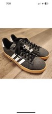 Men  s Size 8.5 adidas Daily 3.0 Skate Shoes Black Grey White Gum HP6032 Nwb