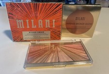3 Milani Products Bronzer, Gilded Ember Palette, and Shimmering Face Palette