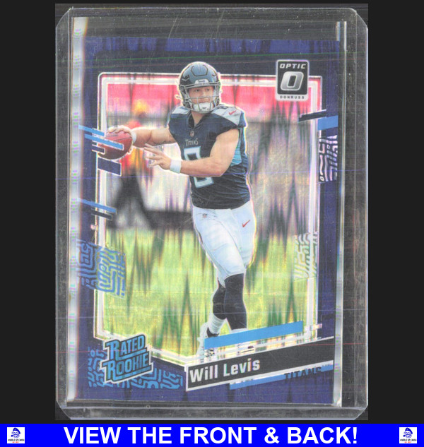 Will Levis 2023 Donruss Optic Purple Shock Prizm Tennesse Titans 298