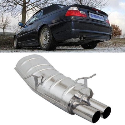 EISENMANN Sportauspuff 2x76 gerade BMW 3er E46 320i 320ci 325i 325ci 330i 330ci