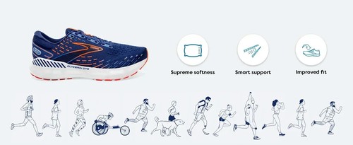 Scarpe Brooks Men's Glycerin traspirante ammortizzate e confortevoli - Foto 10 di 52