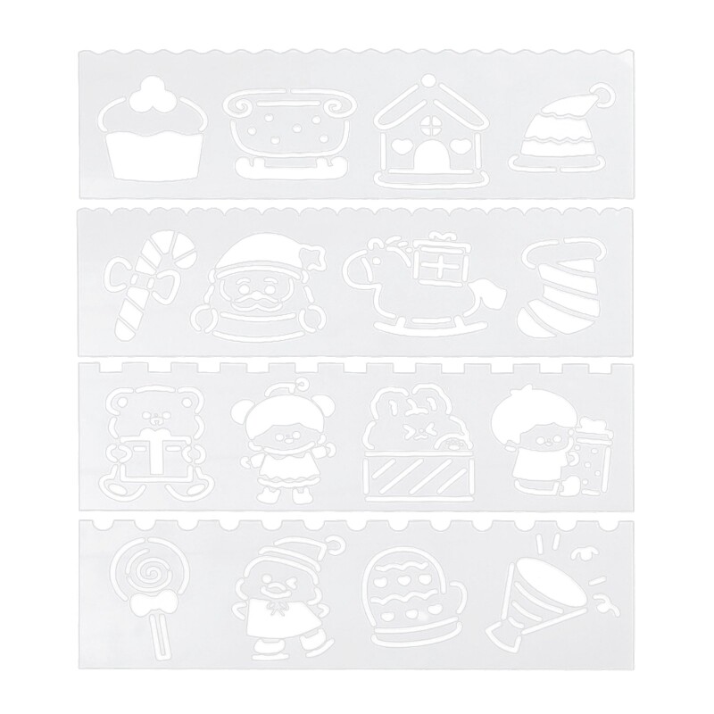4 Pieces Christmas Painting Templates Drawing Stencil For Classroom DIY 4-pieces-christmas-painting-templates-drawing-stencil-for-classroom-diy