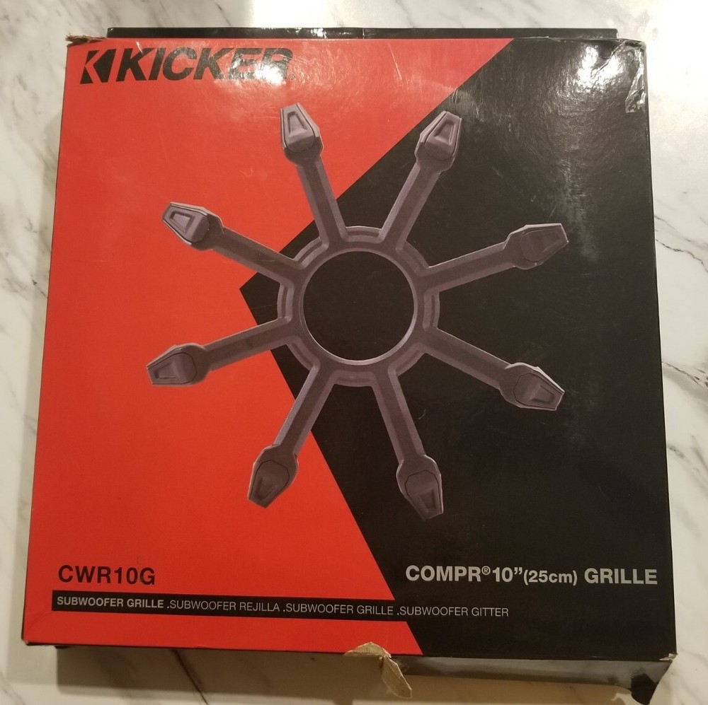Kicker 43CWR10G 10-Inch Grille for CompR Subwoofers Replacement Part
