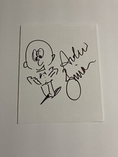 Andrew Zimmern Signed Autographed 8x10 Sketch Chef ACOA Sketchboard PROOF