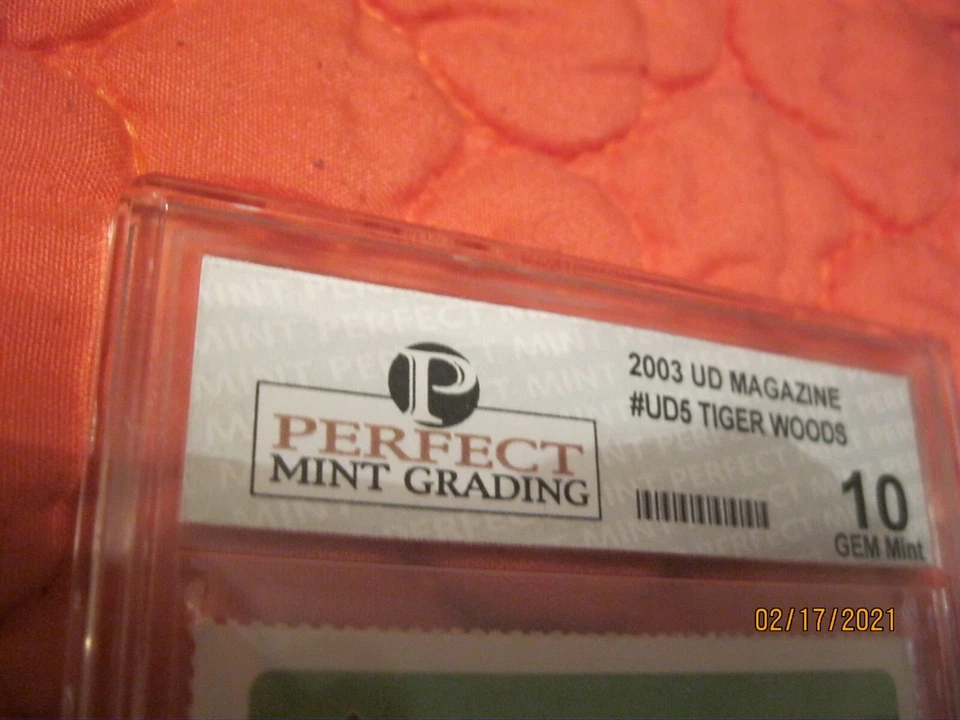 Tiger Woods 2003 Upper Deck Magazine Card #UD5 RARE perfect mint grading!!!!!! M - Image 4 of 4