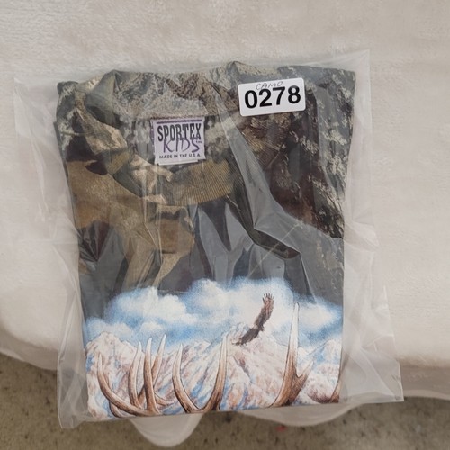 Kids Camo T Shirt Size XS Short Sleeve Camouflage Elk - Picture 8 of 8