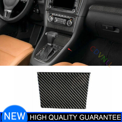 vw golf cigarette lighter cover For VW Golf MK6 10-13 Real Carbon Fiber Central Console Cigarette Lighter  Cover