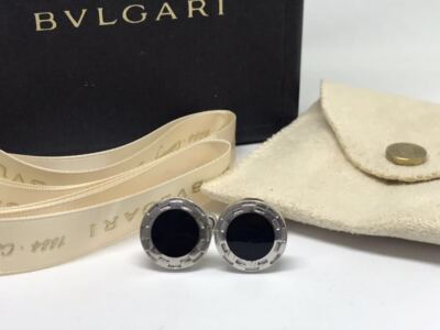 Bulgari onyx cufflinks cufflinks 925 itly