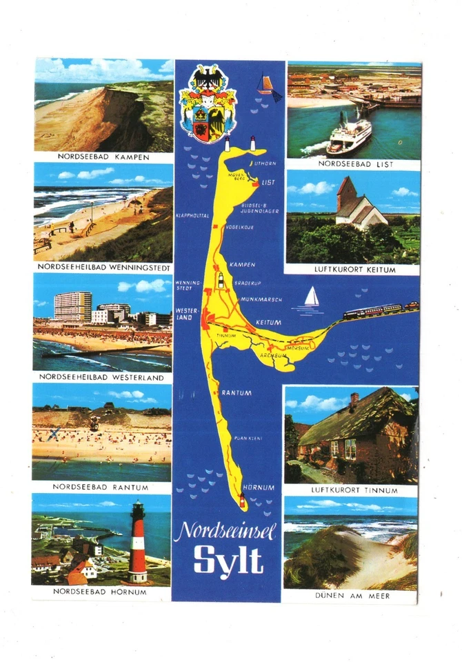 Ansichtskarte Nordseeinsel Sylt - Bild 1 von 2