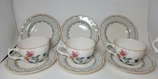"Hampton" by Nikko Tea Coffee Cups Set of 6 BEAUTIFUL!  Provincial Designs