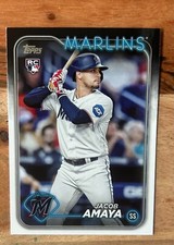 2024 Topps Series 1 Jacob Amaya RC Rookie #144 Miami Marlins 