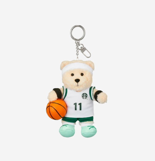 ★STARBUCKS★Basketball Bearista Keychain★送料・関税込 2024 Starbucks Korea Sports Club Olympic Bearista Keychain