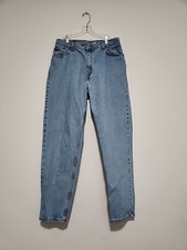 Vtg LEVIS 550 Jeans Women's Light Wash High Waist Mom Tapered Leg 14 M