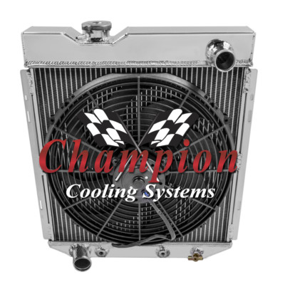 3 Row Eagle Champion Radiator W/ 16'' Fan for 1961 - 1965 Mercury Comet V8 Swap